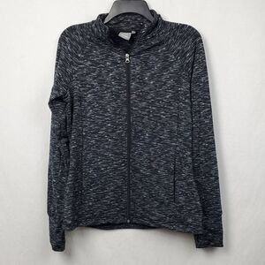 Daisy Fuentes Medium Black Full Zip Sweatshirt